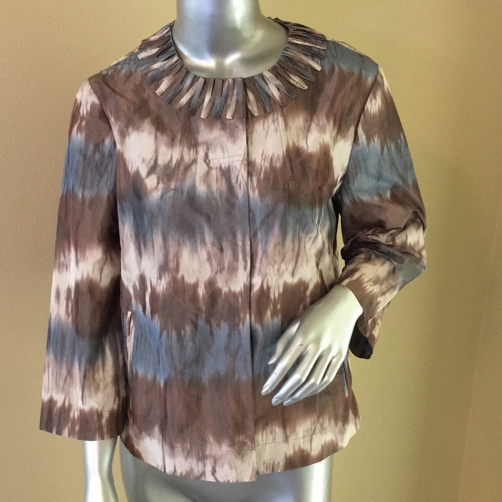 Chico's Darya 3/4 Jacket Tye Dyed Dream
